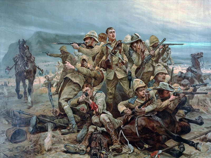 1856-Richard Caton Woodville - Tutto ciò che restava di loro (17° Lancieri a Moddersfontein)